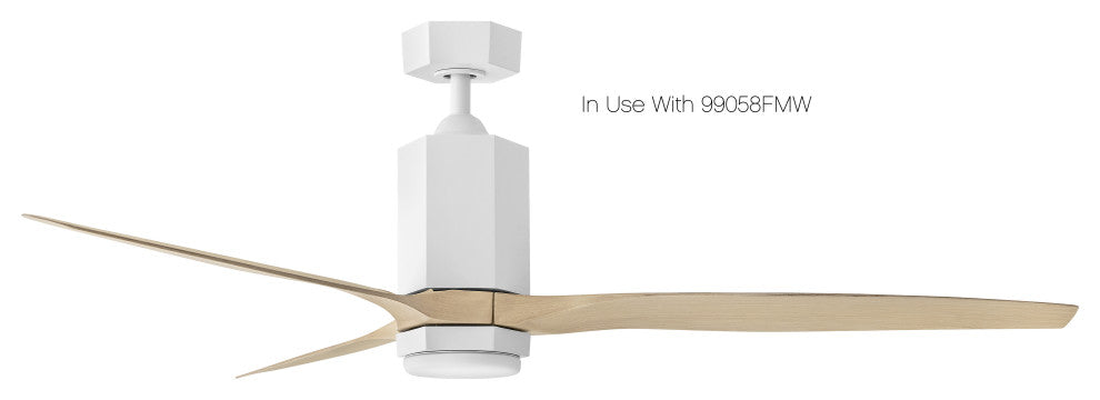 Hinkley Facet LED Ceiling Fan, Matte White, 60"