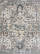 Hauteloom Cabacungan Gray & Blue Washable Area Rug, 5'3"x7' Rectangle