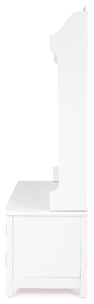 Butler Borya White Hall Tree With Storage