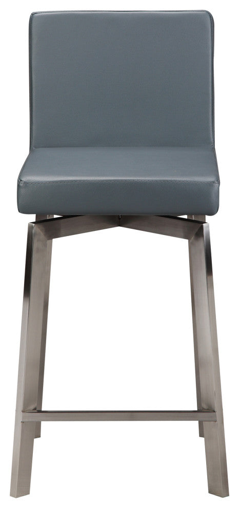 Contemporary Giro Swivel Counter Stool Grey - Grey