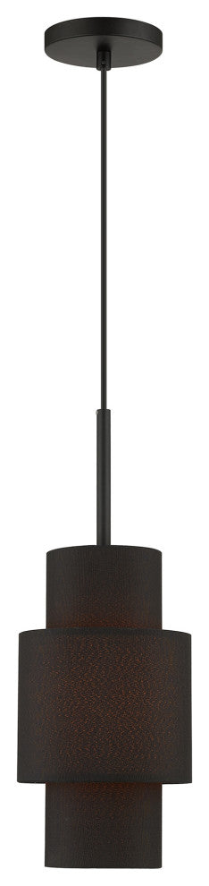 Livex Lighting Sentosa 1-Light Black Pendant