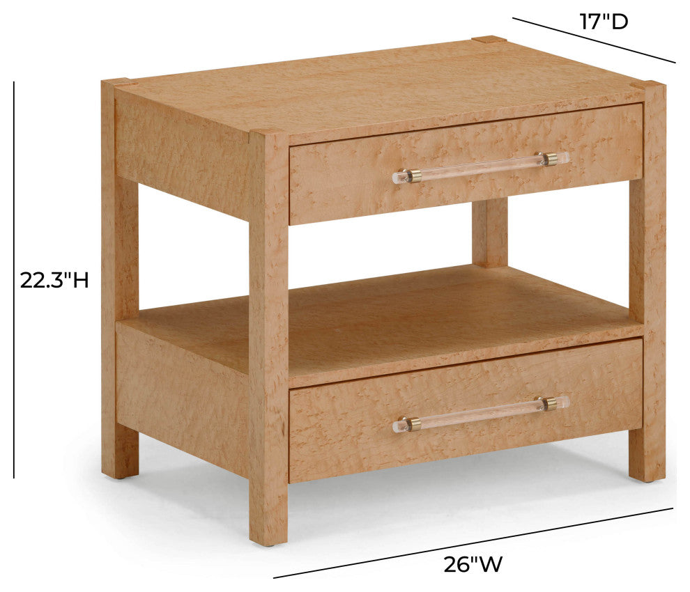 Brandyss Nightstand, Maple