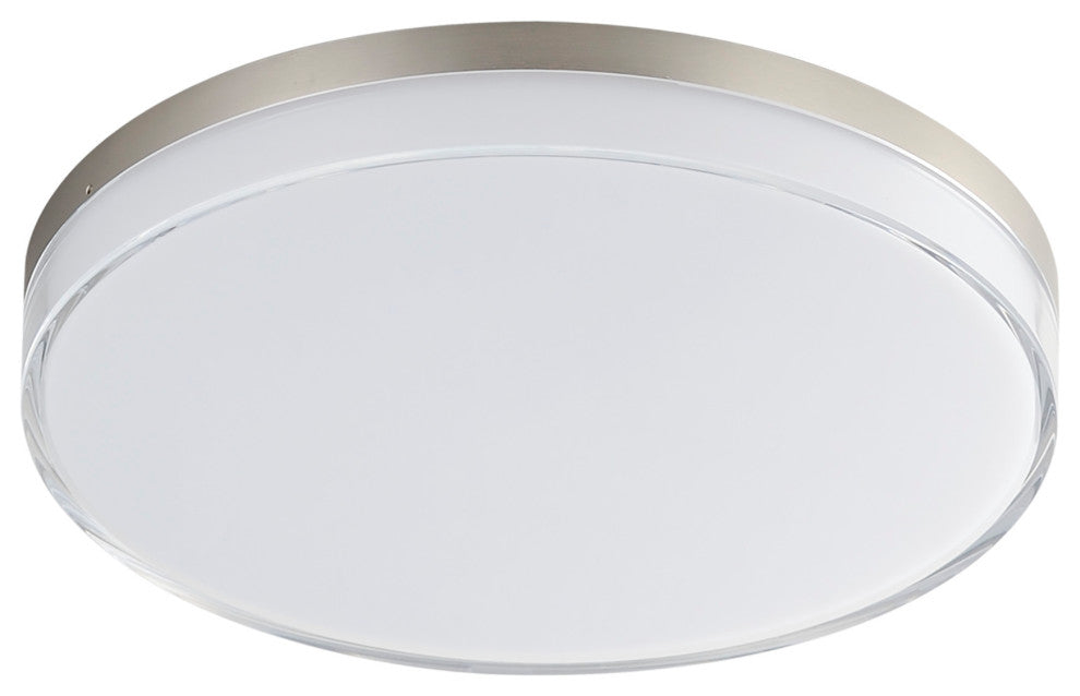 Maxim 59764 Edge 11"W Flush Mount Drum Ceiling Fixture - Satin Nickel