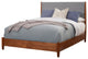 Flynn Mid Century Modern Two Tone Standard King Panel Bed, Acorn/Grey