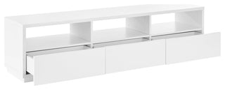 Tresero Media Stand, High Gloss White