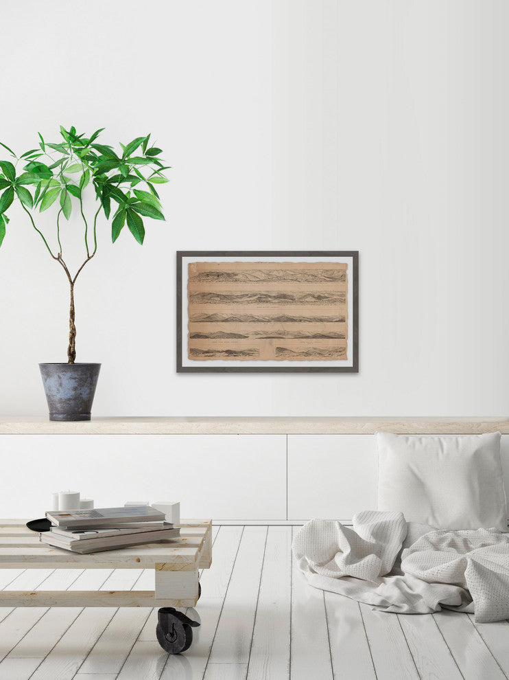 "Panoramic Views" Framed Painting Print, 36"x24"