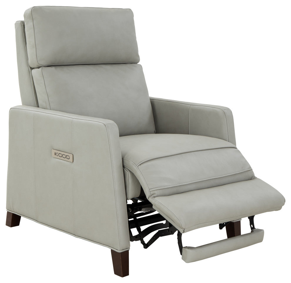 James Zero Gravity Power Recliner w/Power Head Rest and Lumbar, Corbett Chromium