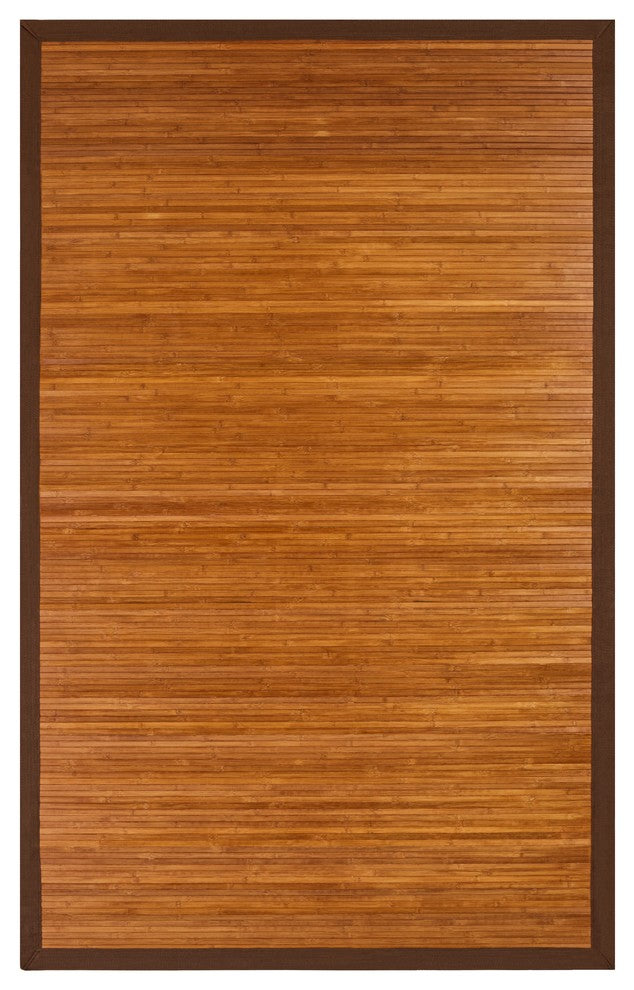 Jolene Bamboo Area Rug, Brown, 6'x9'