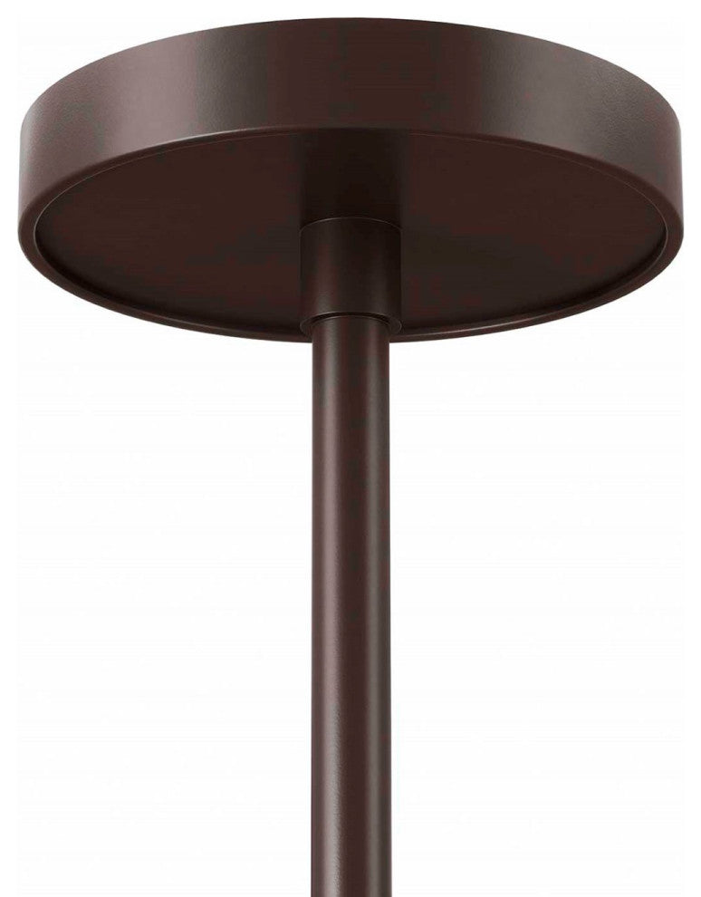 Ceiling Pendant Light Fixture, Black Bronze, Mid Century Kitchen Bistro Cafe