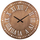 Round Brushed Gold Wall Clock
