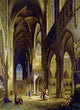 Jules Victor Genisson Vue du Transept de Leglise dAmiens Gallery Wrapped Canvas