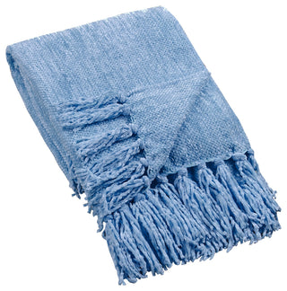 Crystal Chenille Knitted Throw Blanket, Niagara