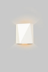 Calx Outdoor LED Sconce, Uplight/Downlight, Textured White, Warm White