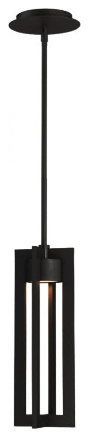Chamber 16" LED Outdoor Pendant 3000K, Black
