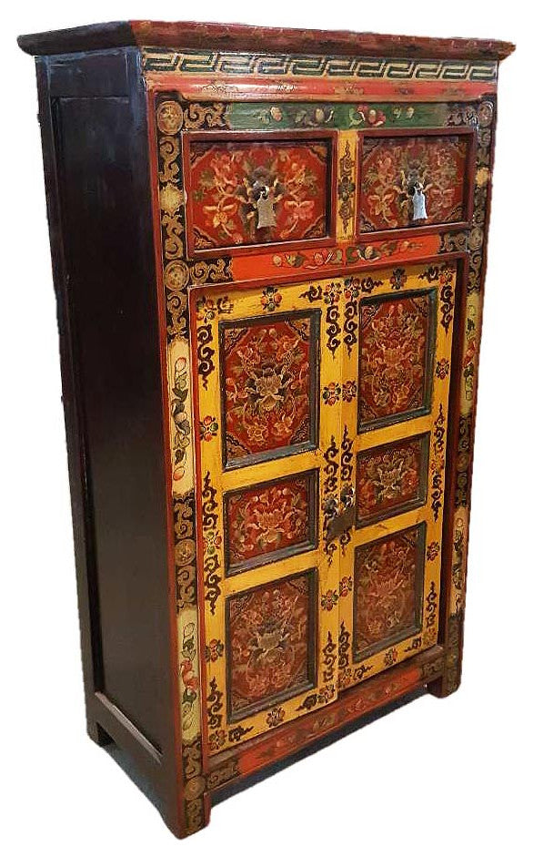 Tibetan Floral Hall Chest
