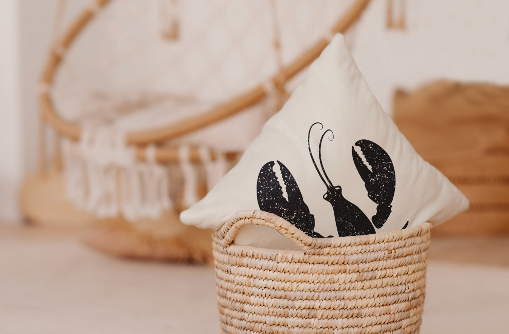 18x18" Compass Nautical Decorative Indoor Pillow, Dusty Smoke