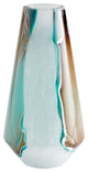 Cyan Medium Ferdinand Vase 10324, Green and White