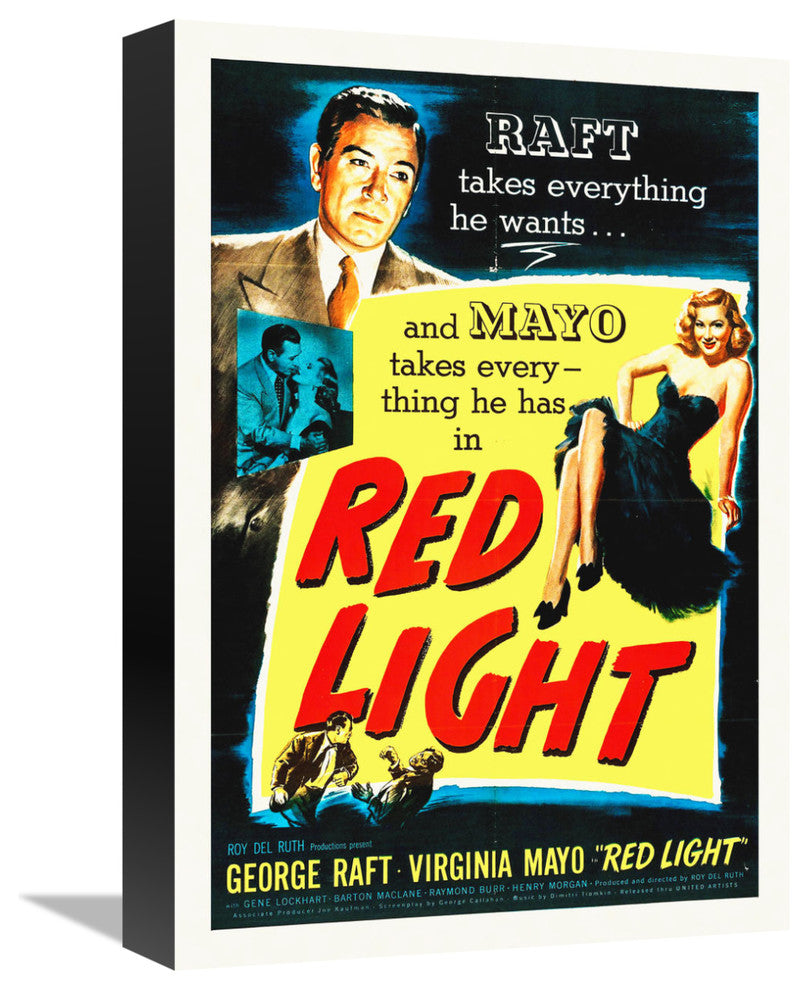 "Red Light" Stretched Canvas Giclee by Hollywood Photo Archive, 11x16"