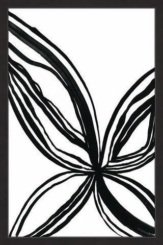 "Butterfly Petals" Framed Painting Print, 16"x24"