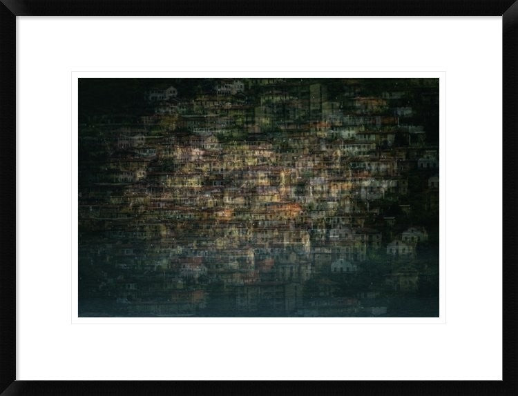 "Multi House" Framed Digital Print by Roberto Marini, 26"x20"