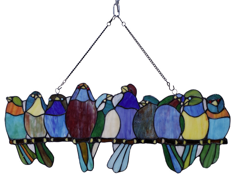 Gefile 25 in.  Indoor Multi-Color Finish Window Art with Chain