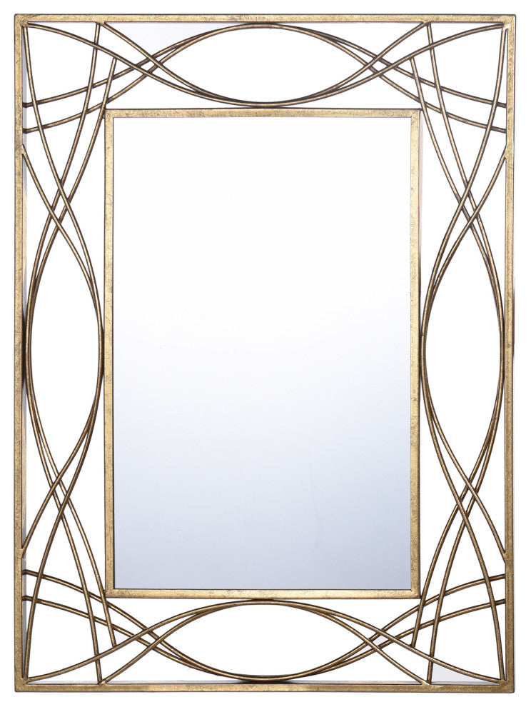 Gemma - Metal Wall Mirror - Gold Finish