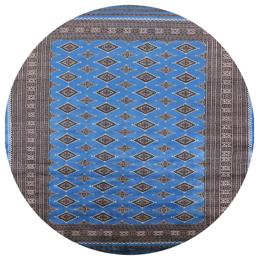 Ahgly Company Indoor Round Mid-Century Modern Area Rugs, 6' Round
