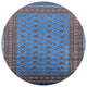 Ahgly Company Indoor Round Mid-Century Modern Area Rugs, 6' Round