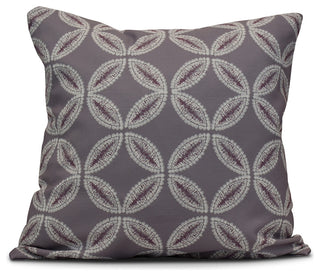 Tidepool, Geometric Print Pillow, Lavender, 20"x20"