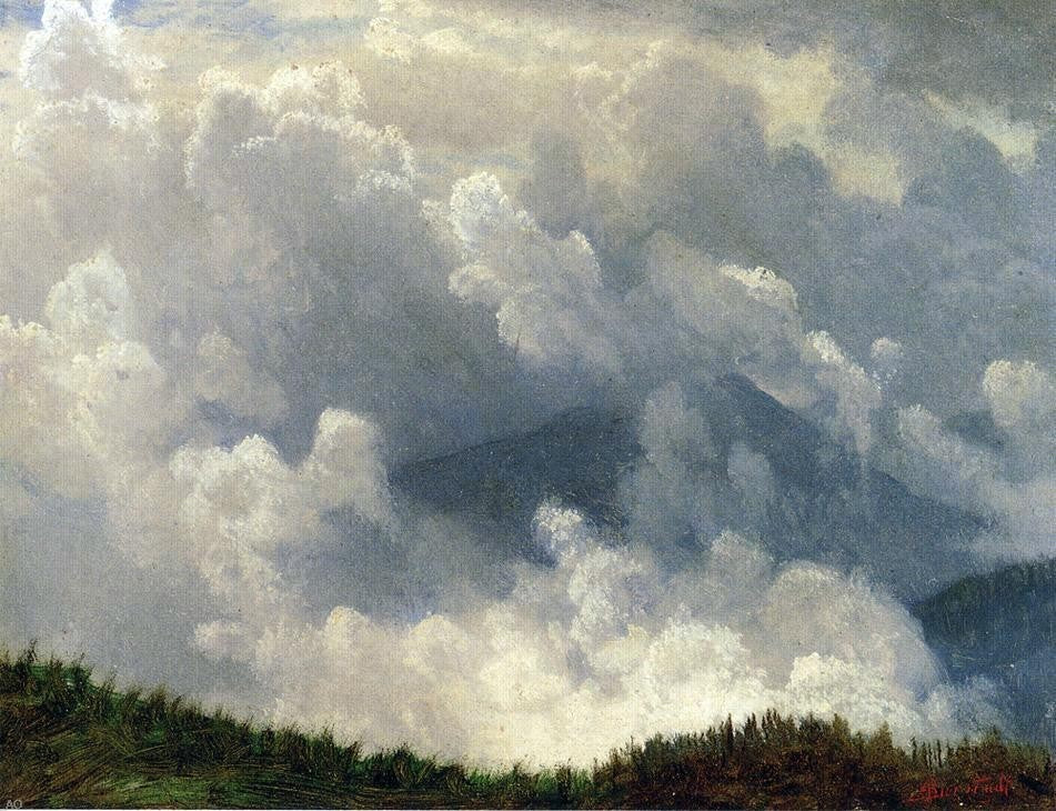 Albert Bierstadt Mountain Mist, 21"x28" Wall Decal Print