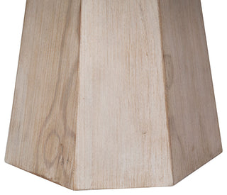 Xavier 48" Round Reclaimed Pine Light Wash Pedestal Dining Table