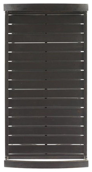 Afuera Living Contemporary Metal Outdoor Bar Cart in Oil Rubbed Bronze