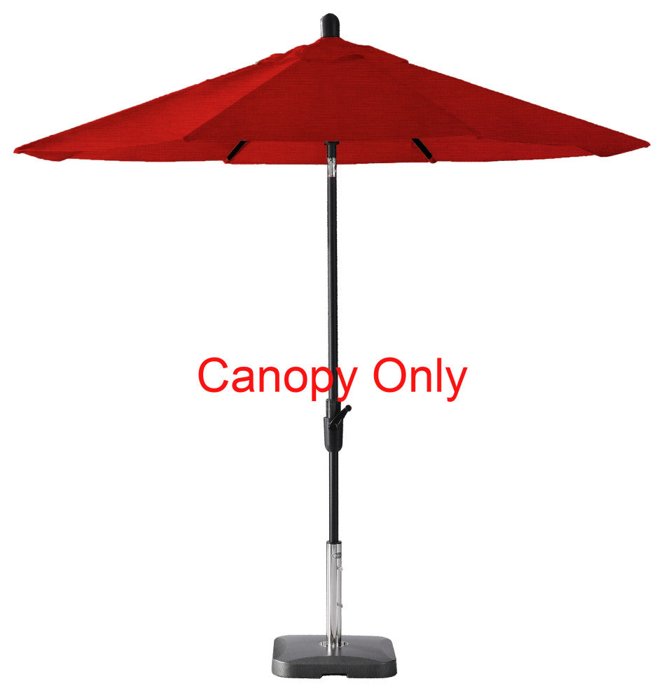 9' Round Universal Sunbrella Replacement Canopy, Jockey Red