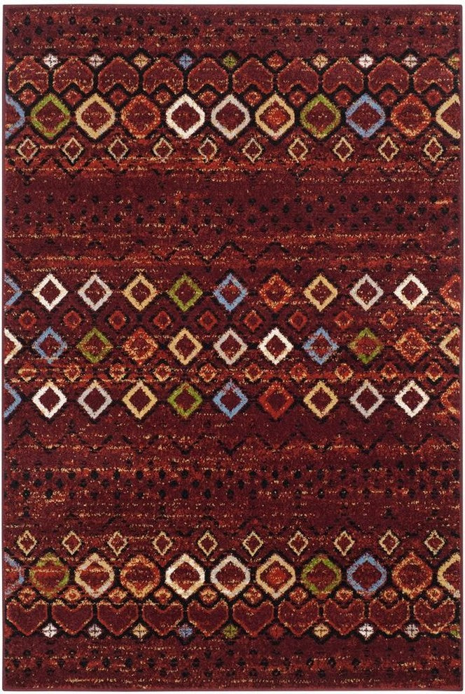 Safavieh Amsterdam Ams108D Rug, Terracotta/Multi, 9'0"x12'0"