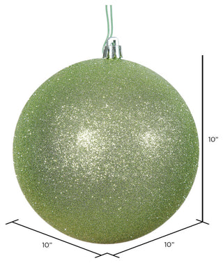 10" Celadon Glitter Ball Drilled Cap