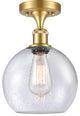 Innovations Lighting 516-1C-SG-G124-8 Athens 1 Light 8" Semi-Flush Mount