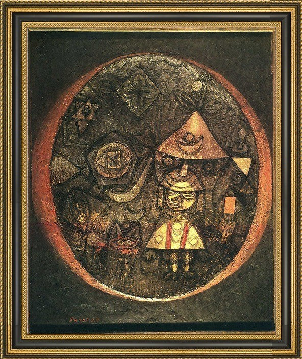 Paul Klee Fairy Tale of the Dwarf - 20" x 25" Framed Premium Canvas Print