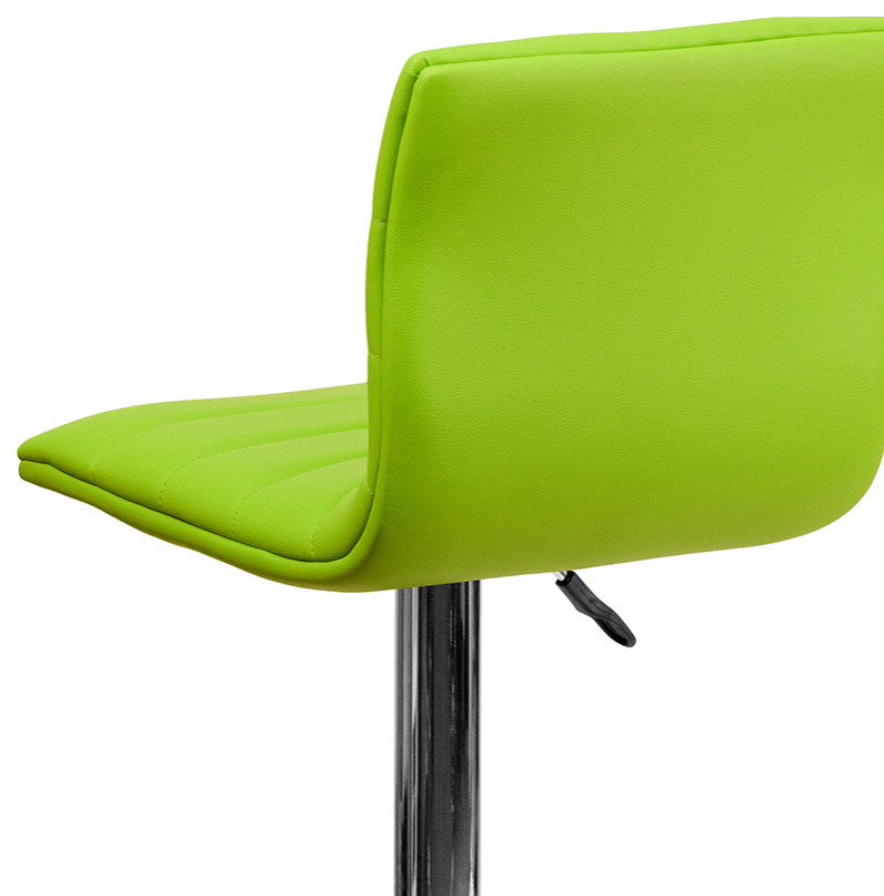 Green Vinyl Barstool