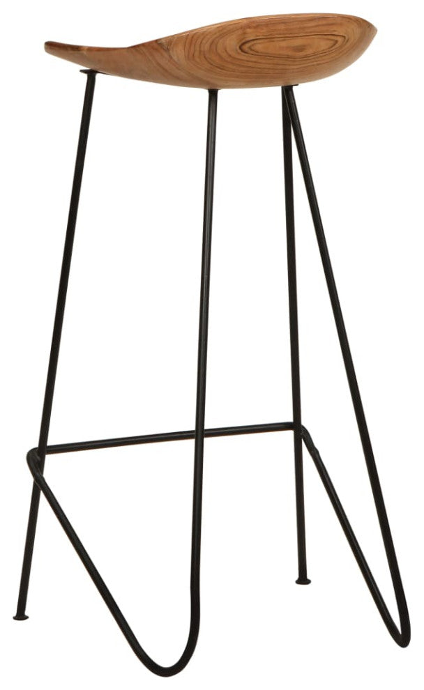 vidaXL Bar Stools 2 pcs Solid Acacia Wood