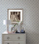 Modern Geometric Wallpaper, Blue, Sample