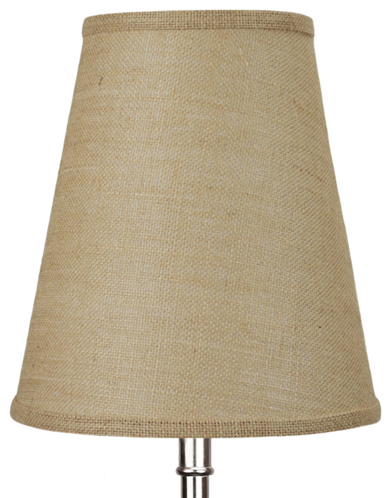 Fenchel Shades 6"x10"x11" Spider Attachment Empire Lamp Shade, Burlap Natural
