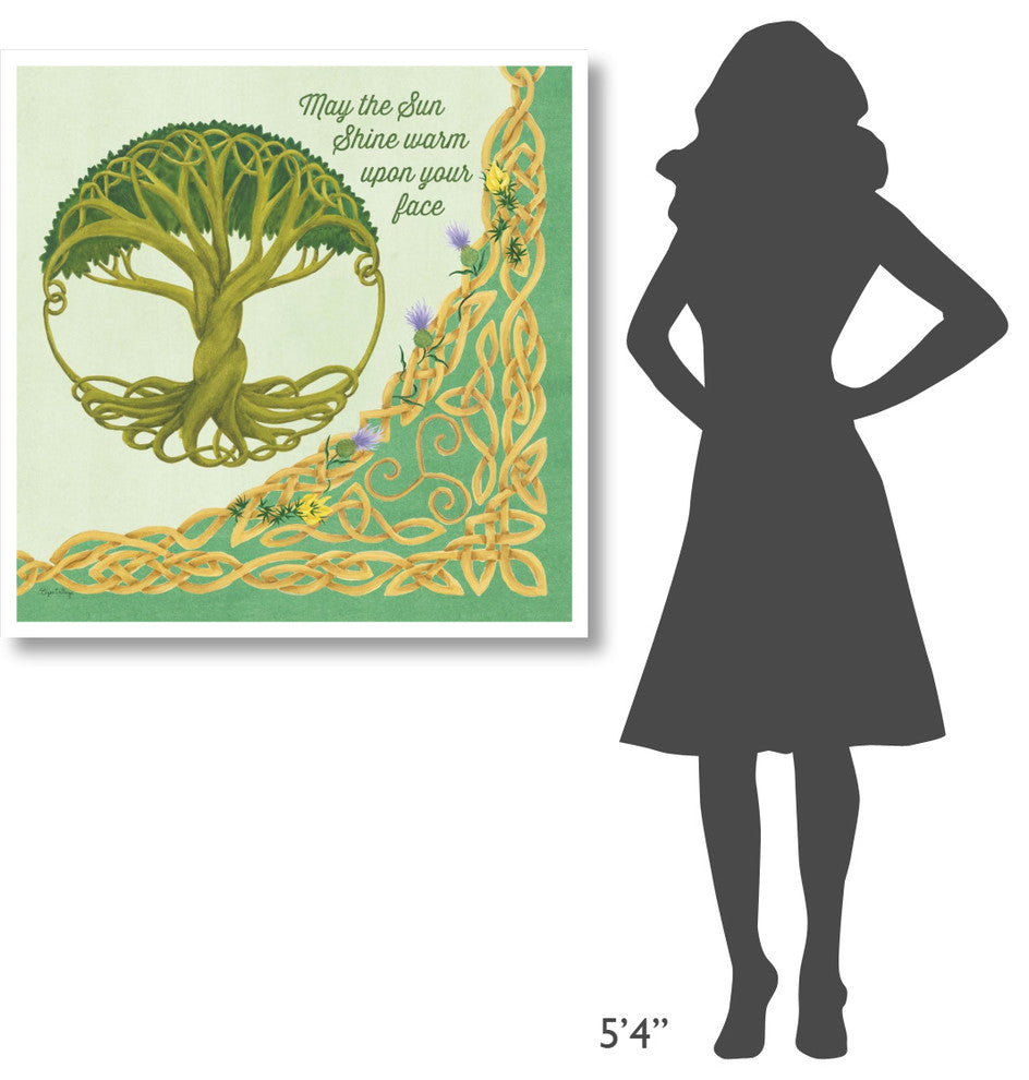 "Celtic Charm IV" Digital Paper Print by Elyse DeNeige, 38"x38"