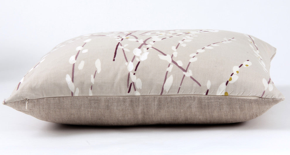 Willow branch pillow cover, designer pillow cover, Romo fabric, 18x18