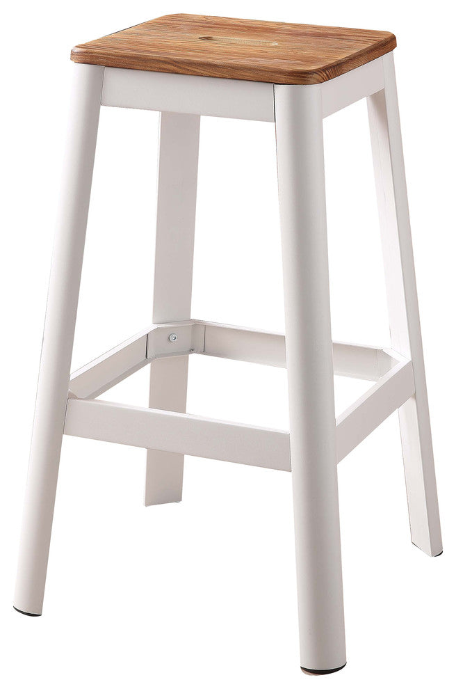 ACME Jacotte Bar Stool, 30", White