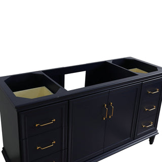 60" Single Vanity, Blue Finish, Cabinet Only