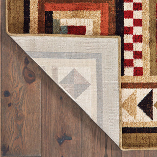 Wilder Southwest Lodge Brown/Multi Area Rug, 6'7"x9'2"