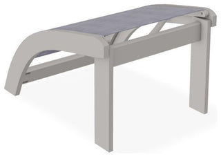 Adirondack Sling Outdoor Ottoman, Brooks/Warm Gray