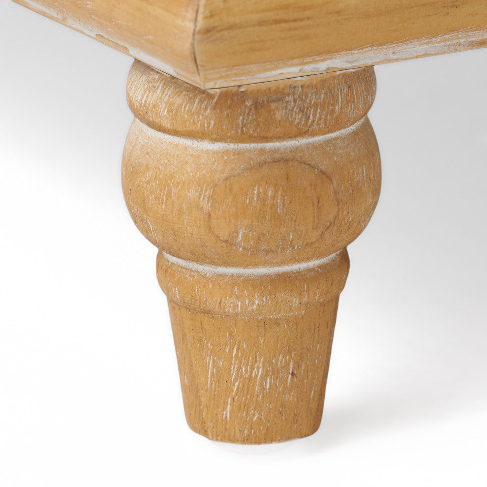 GDF Studio Lombardi Fabric Storage Ottoman