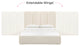 Palani Cream Boucle Queen Bed with Wings - Cream