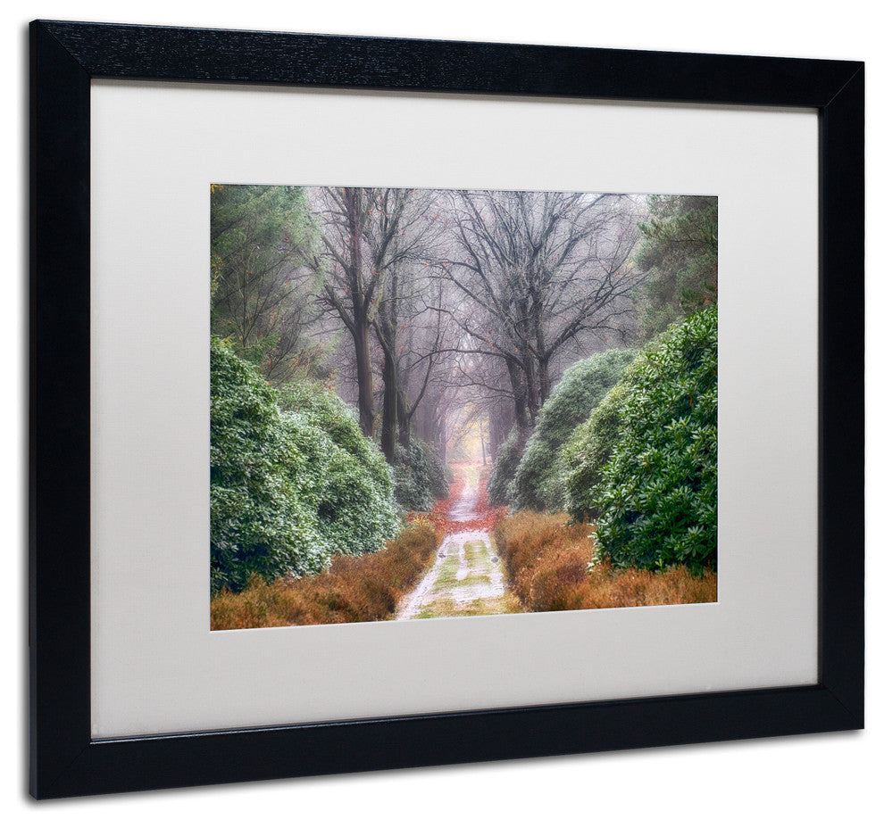 Cora Niele ''Rhododendron Lane'' Matted Framed Art
